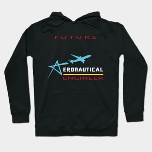 Future aeronautical engineer, aircraft engineering, aerospace text Hoodie